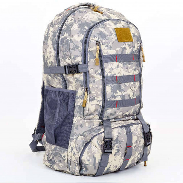 

Рюкзак туристический бескаркасный SILVER KNIGHT V-40л grey camouflage TY-0868 \1