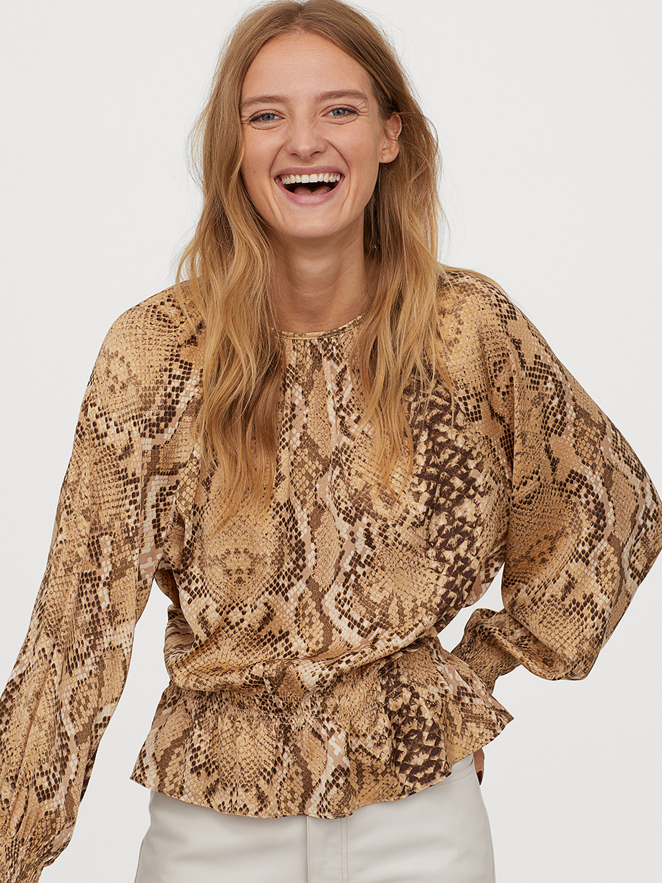 

Блузка H&M 789309b39  Бежевая, Блузка H&M 789309b39 34 Бежевая