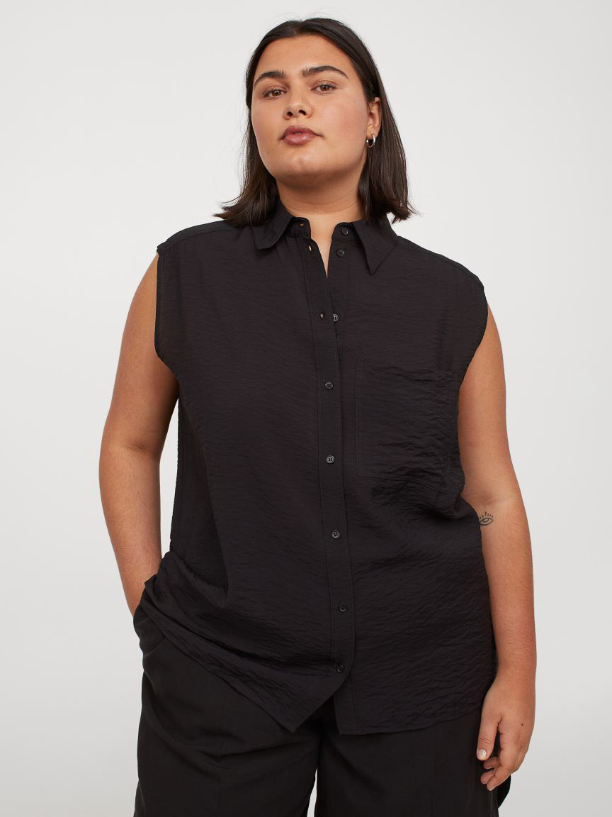

Блузка H&M 984770b39  Черная, Блузка H&M 984770b39 2XL Черная