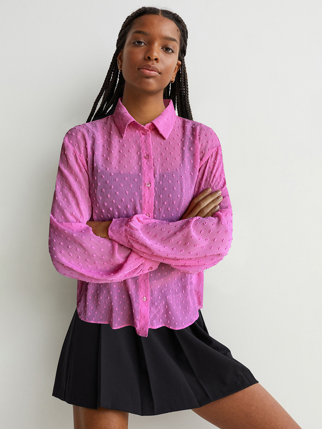 

Блузка H&M 856050b39  Розовая, Блузка H&M 856050b39 32 Розовая