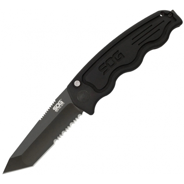 

Нож складной SOG SOG-TAC Automatic (TiNi/Partically Serrated) Черный