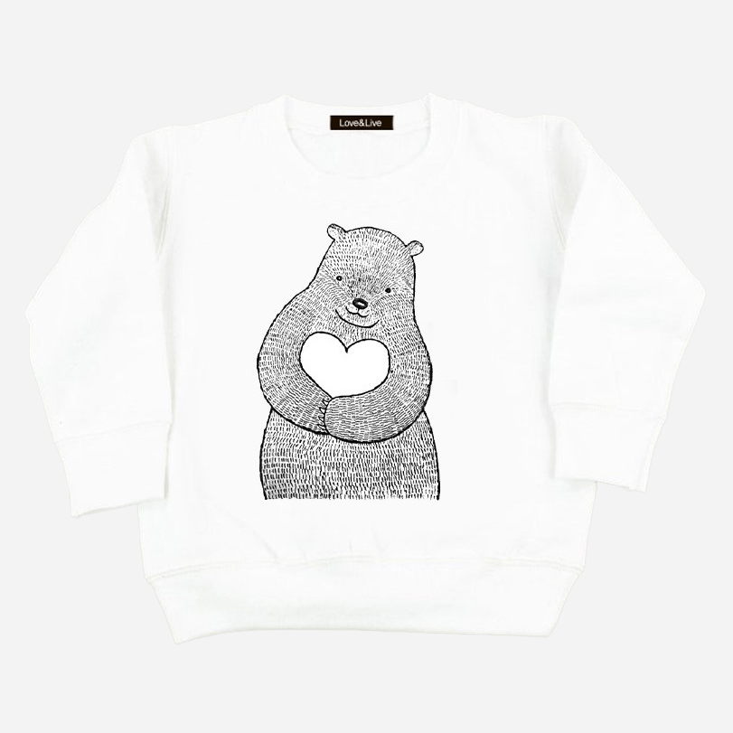 

Свитшот Love&Live Мишкина любовь LLP01069 134 см Белый