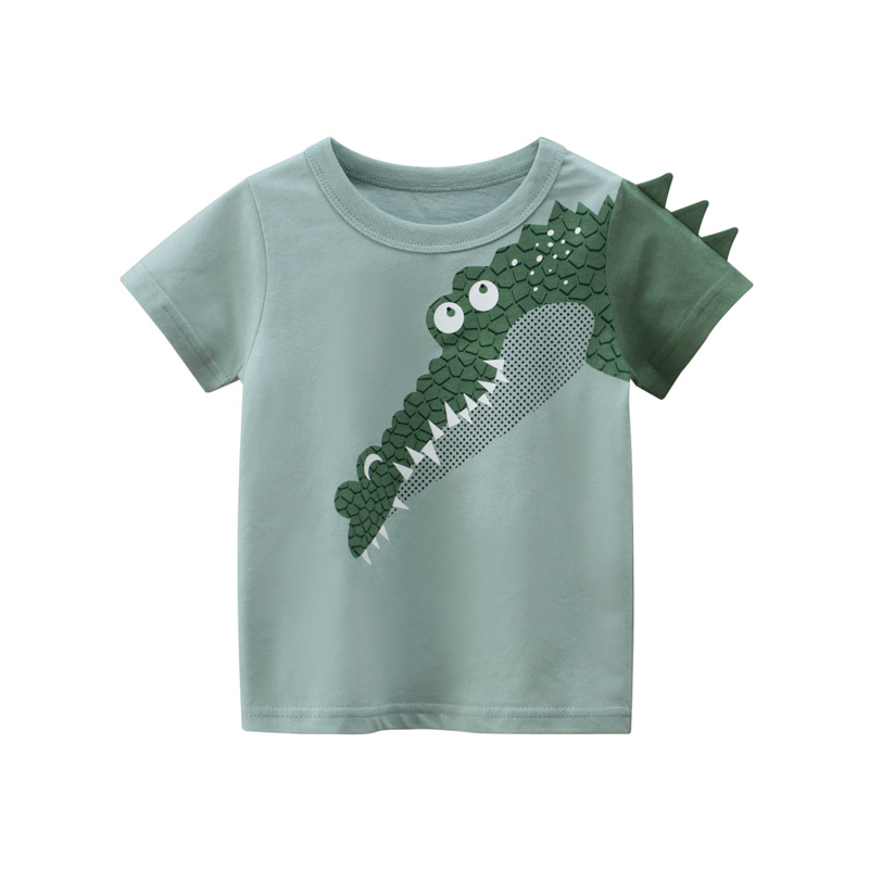 

Футболка для мальчика с изображением крокодила зеленая Аlligator 27 KIDS (110) Зеленый