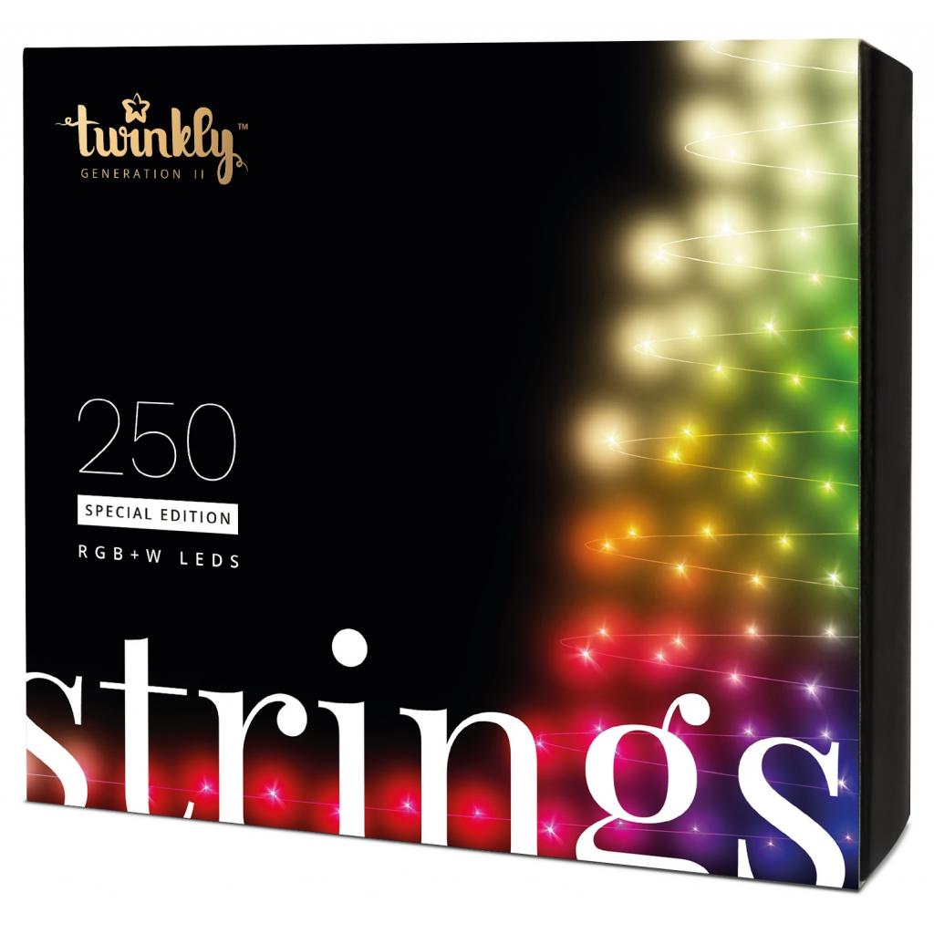 

Гирлянда Twinkly Smart LED Strings RGBW 250, BT + WiFi, Gen II, IP44, кабель (TWS250SPP-BEU)