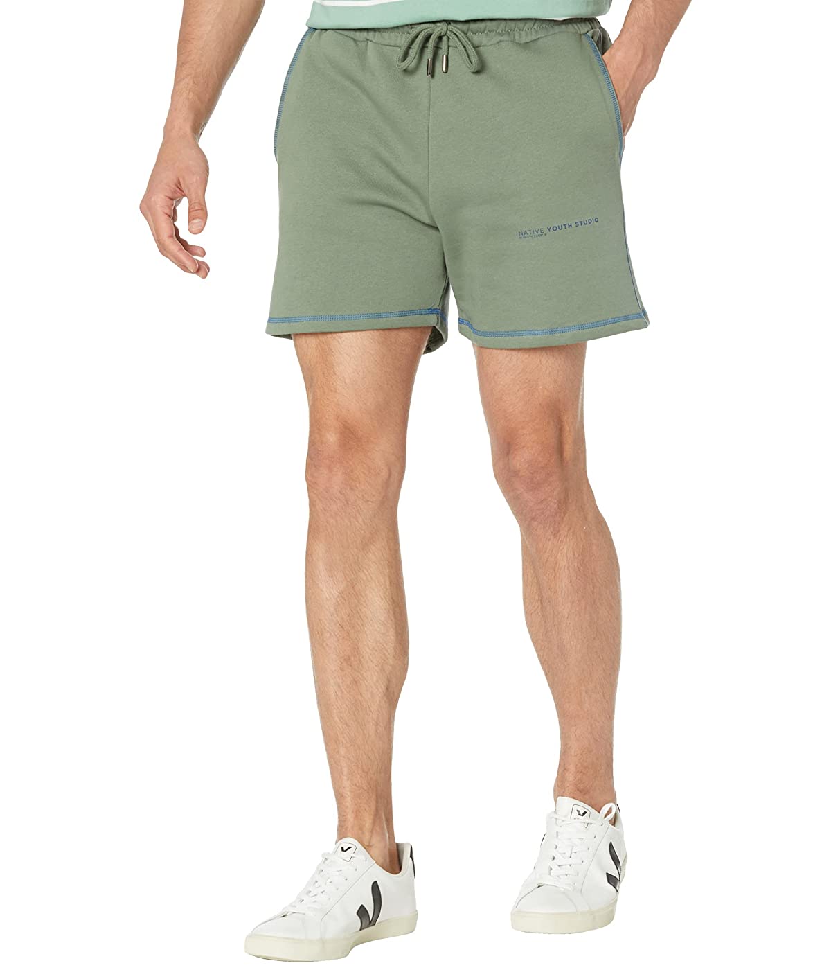 

Шорты NATIVE YOUTH Contrast Stitch Green, 34W 32L