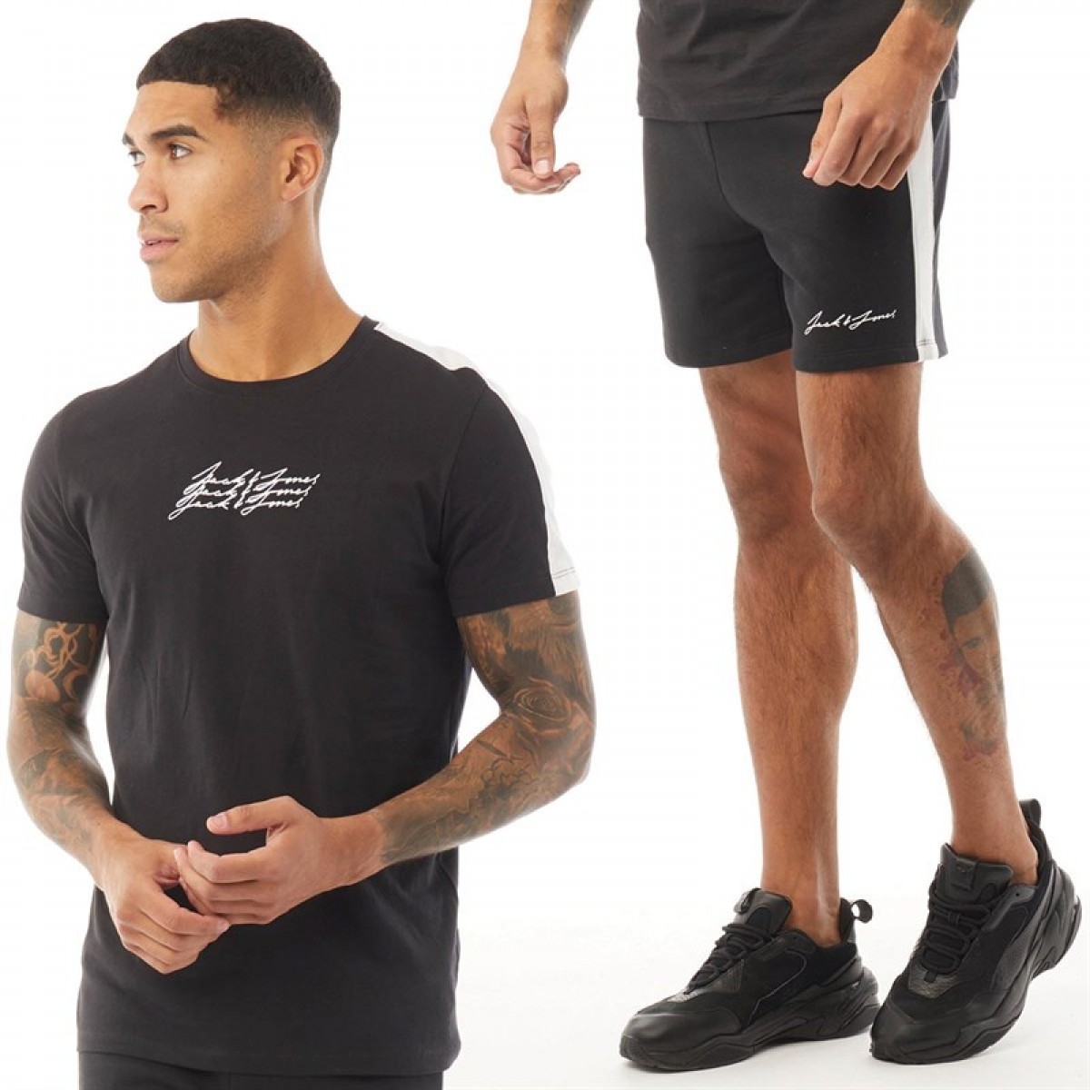 

Шорты JACK AND JONES Ombre Twinset Black Black, XL (50)