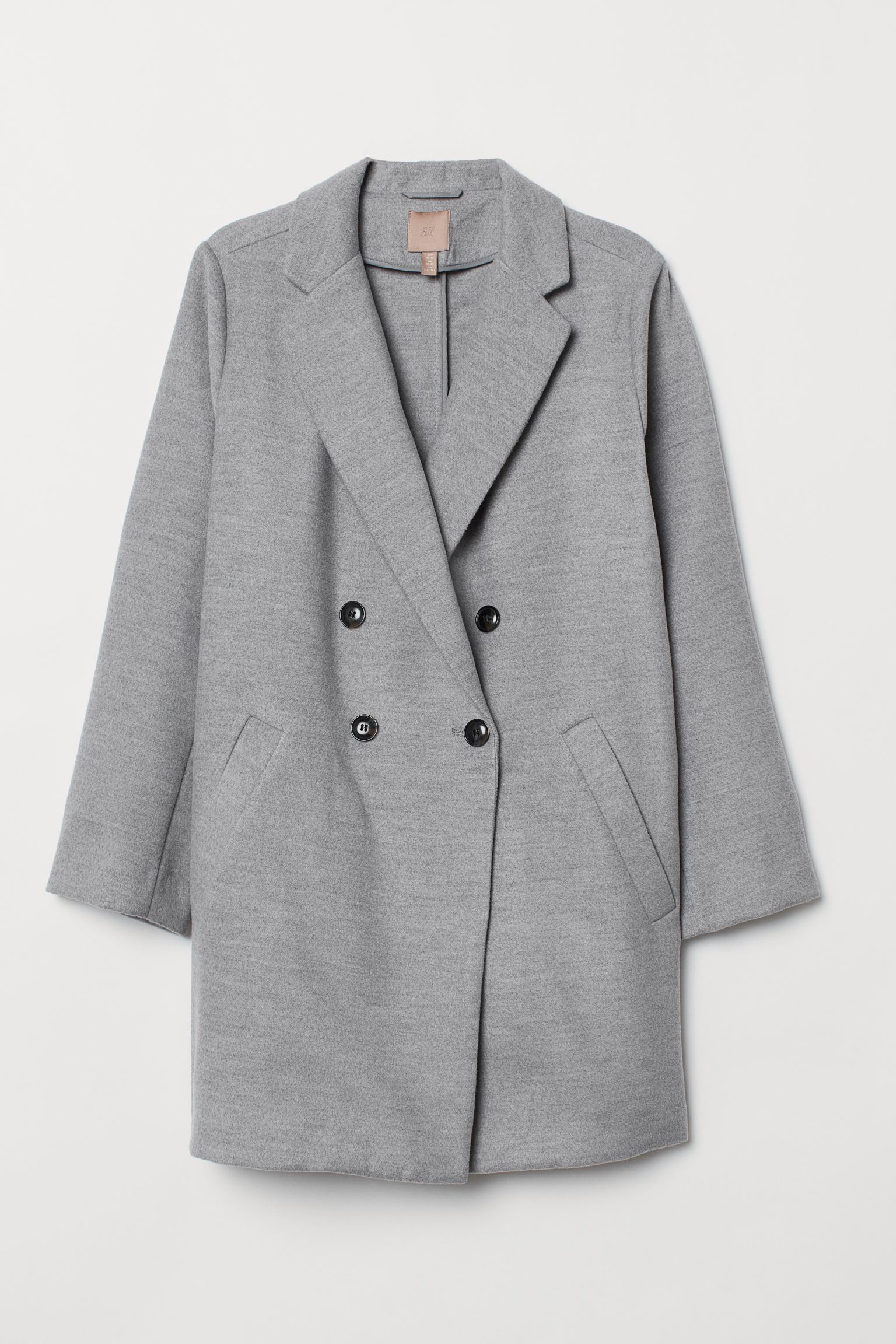 

Пальто H&M   серый 11037191109, Пальто H&M 52 54 серый 11037191109