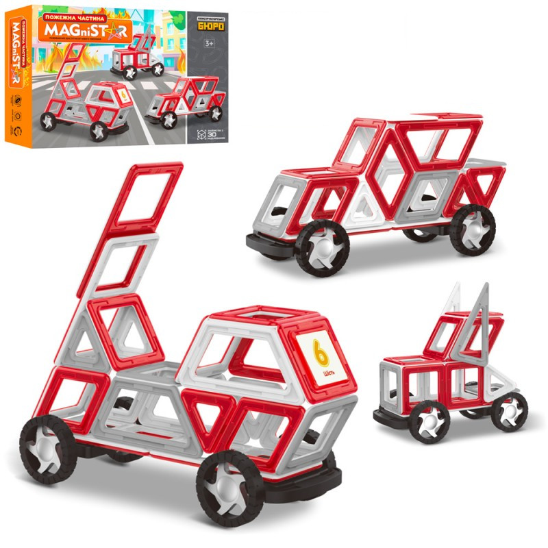 

Конструктор магнитный Limo Toy Транспорт KB-1015 57 деталей