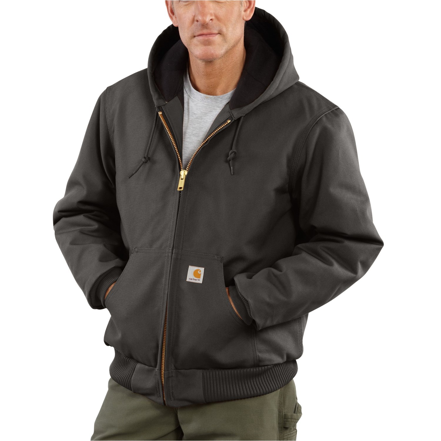 

Куртка Carhartt J140 Active Quilted Flannel-Lined - Insulated, Factory Seconds (For Big and Tall Men) Gravel,  (56, Куртка Carhartt J140 Active Quilted Flannel-Lined - Insulated, Factory Seconds (For Big and Tall Men) Gravel, 4XL (56)