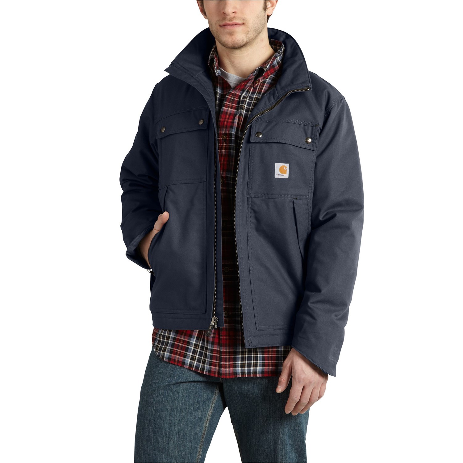 

Куртка Carhartt 101492 Quick Duck Jefferson Traditional - Insulated (For Big and Tall Men) Navy,  (50, Куртка Carhartt 101492 Quick Duck Jefferson Traditional - Insulated (For Big and Tall Men) Navy, XL (50)