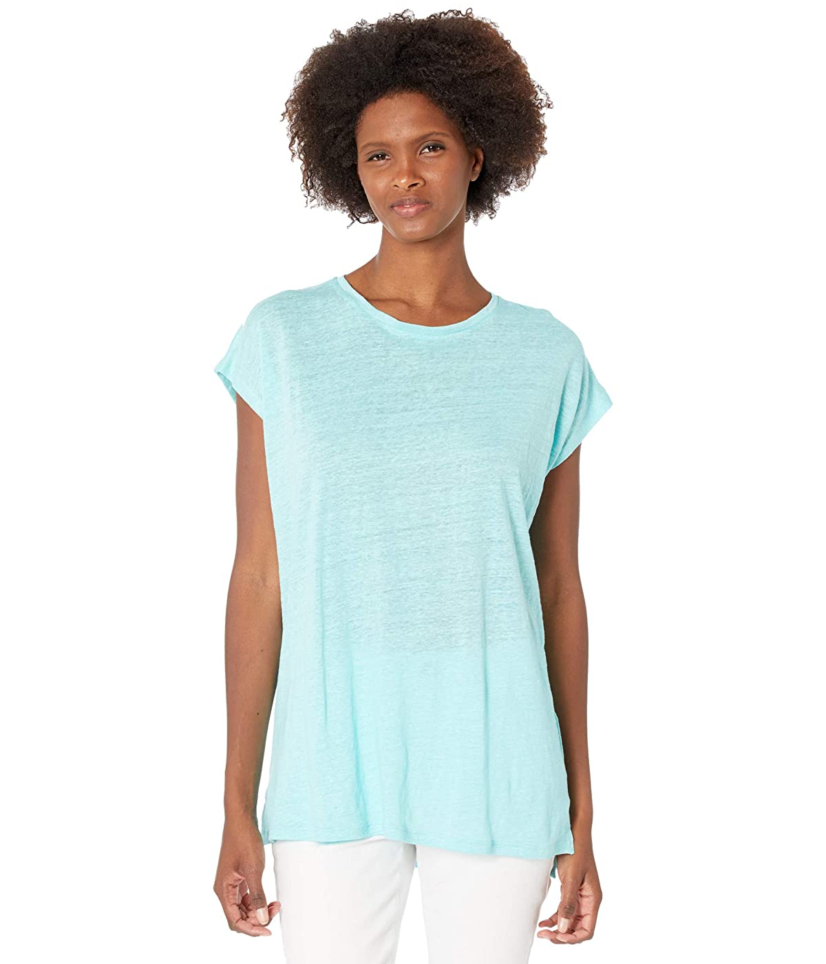 

Футболка Eileen Fisher Crew Neck Boxy Tunic in Organic Linen Jersey Aqua,  (42, Футболка Eileen Fisher Crew Neck Boxy Tunic in Organic Linen Jersey Aqua, XS (42)