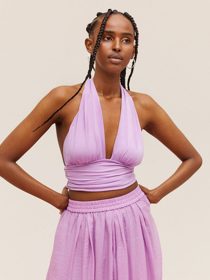 

Топ H&M 974977b39 S Фиолетовый