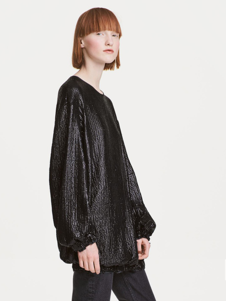 

Туника H&M 4837764b37  Черная, Туника H&M 4837764b37 40 Черная