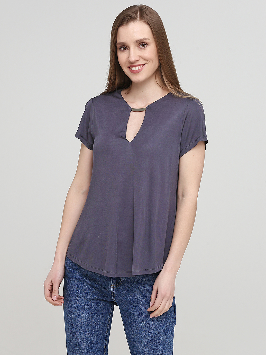 

Футболка H&M 241140b35  Серая, Футболка H&M 241140b35 S Серая