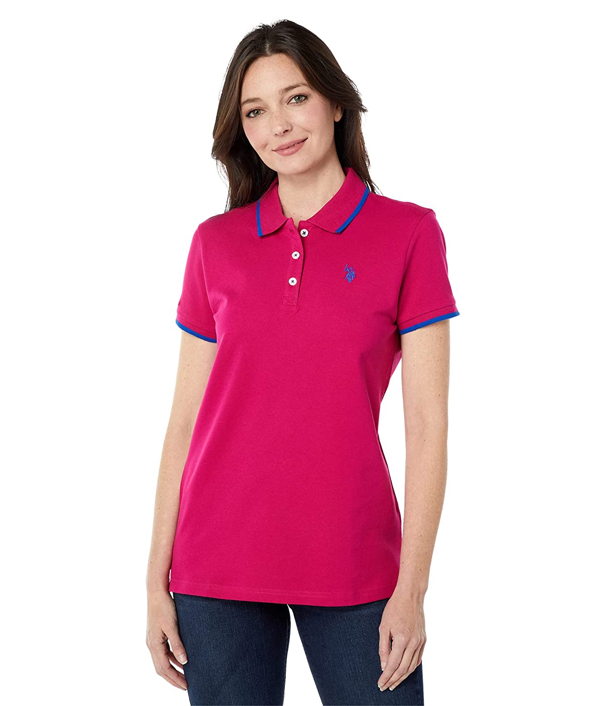 

Поло U.S. POLO Classic Stretch Pique Polo Shirt English Berry,  (50, Поло U.S. POLO Classic Stretch Pique Polo Shirt English Berry, XL (50)