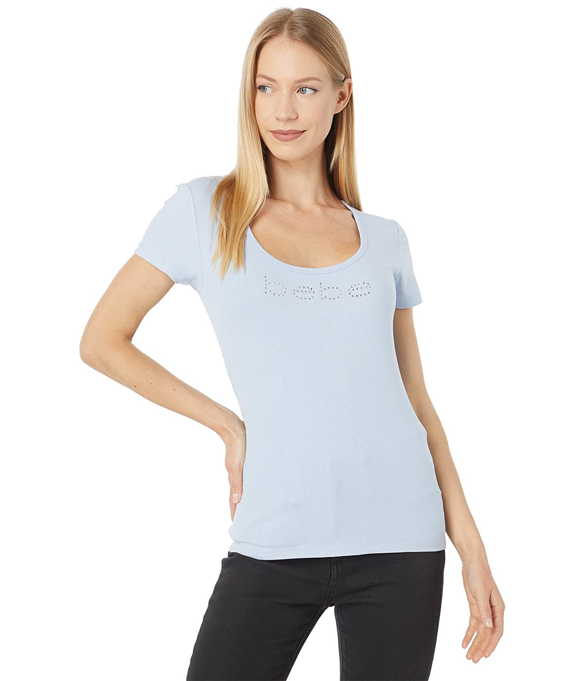 

Футболка bebe Bebe Logo Ribbed Tee Ice Blue,  (44, Футболка bebe Bebe Logo Ribbed Tee Ice Blue, S (44)