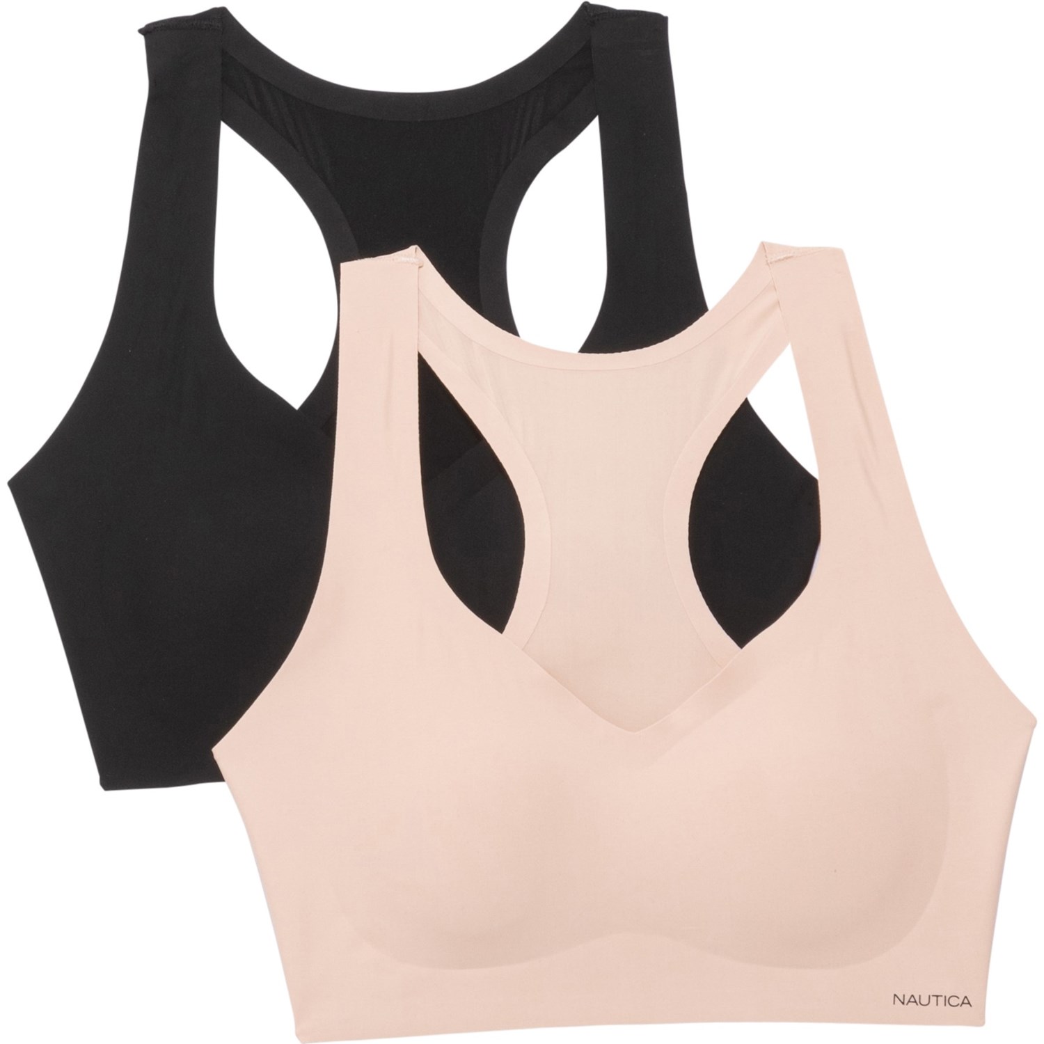 

Топ Nautica Laser-Cut Lounge Bralettes - 2-Pack, Racerback, Low Impact Black/Barely There,  (48, Топ Nautica Laser-Cut Lounge Bralettes - 2-Pack, Racerback, Low Impact Black/Barely There, L (48)