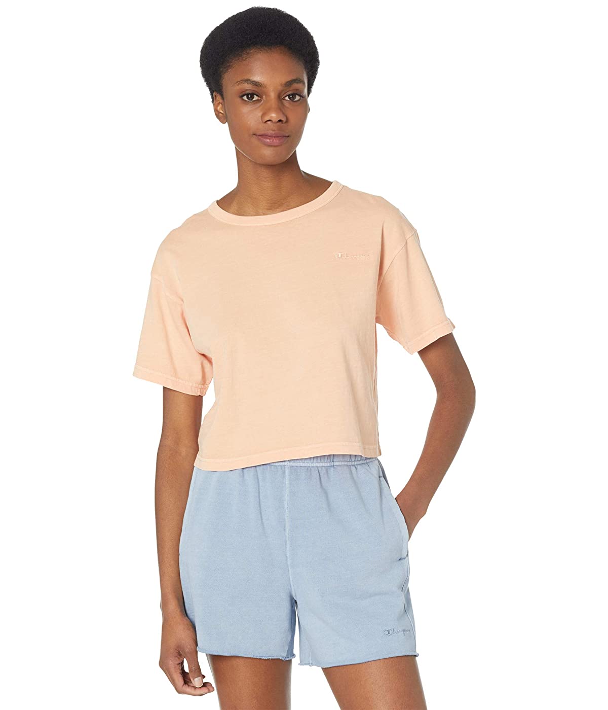 

Футболка Champion Lightweight Cropped T-Shirt Vintage Dye Certain Peach,  (42, Футболка Champion Lightweight Cropped T-Shirt Vintage Dye Certain Peach, XS (42)