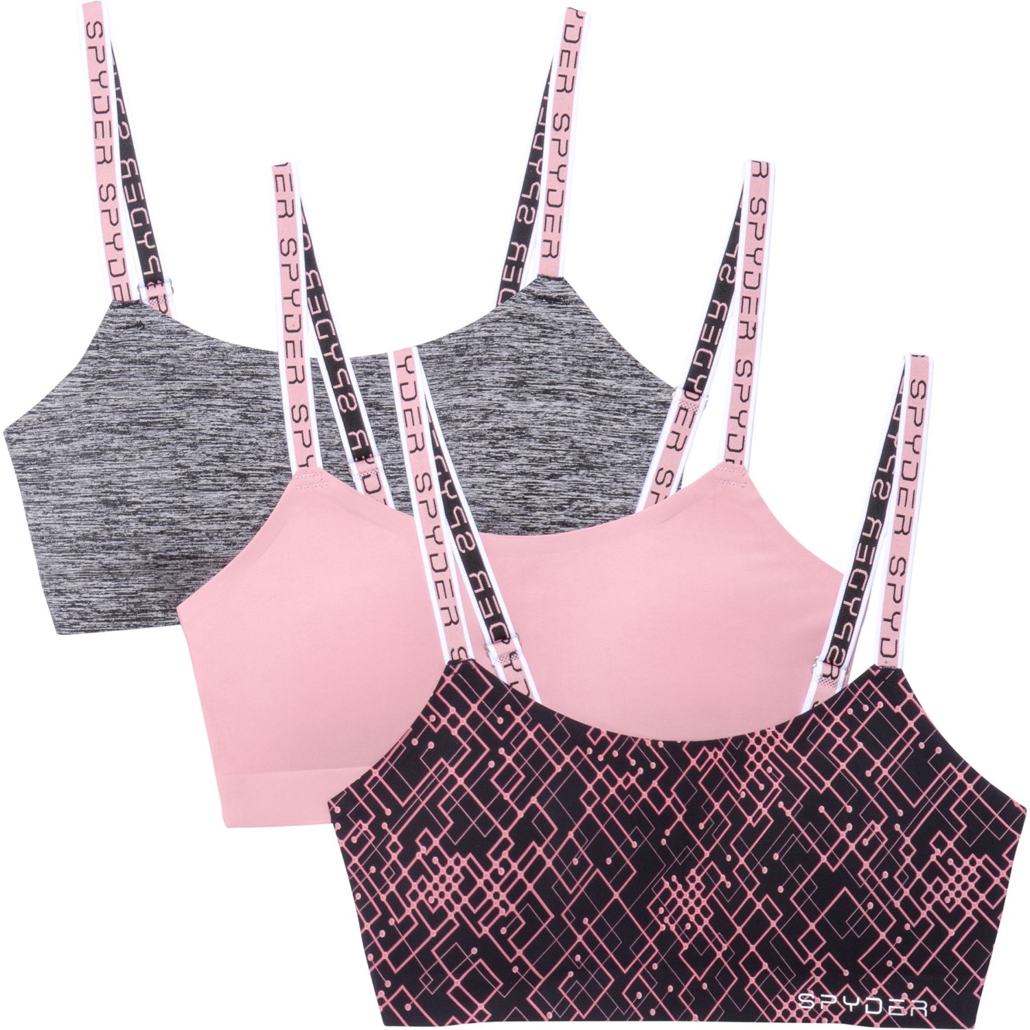 

Топ Spyder Bonded Logo Wire-free Bra - 3-Pack Multi,  (48, Топ Spyder Bonded Logo Wire-free Bra - 3-Pack Multi, L (48)