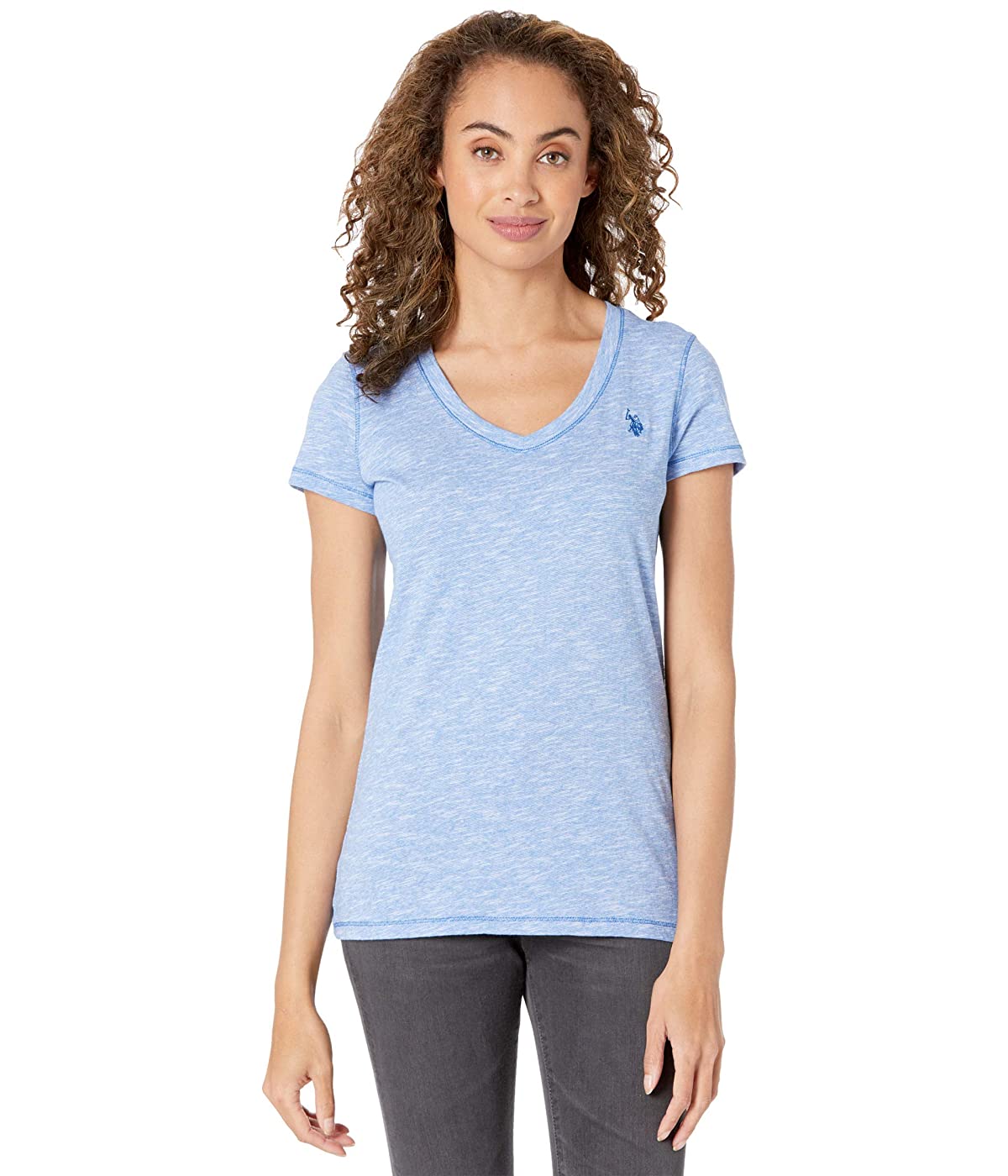 

Футболка U.. POLO Spacedye Tee Neoprene Blue/Dark Blue,  (44, Футболка U.S. POLO Spacedye Tee Neoprene Blue/Dark Blue, S (44)
