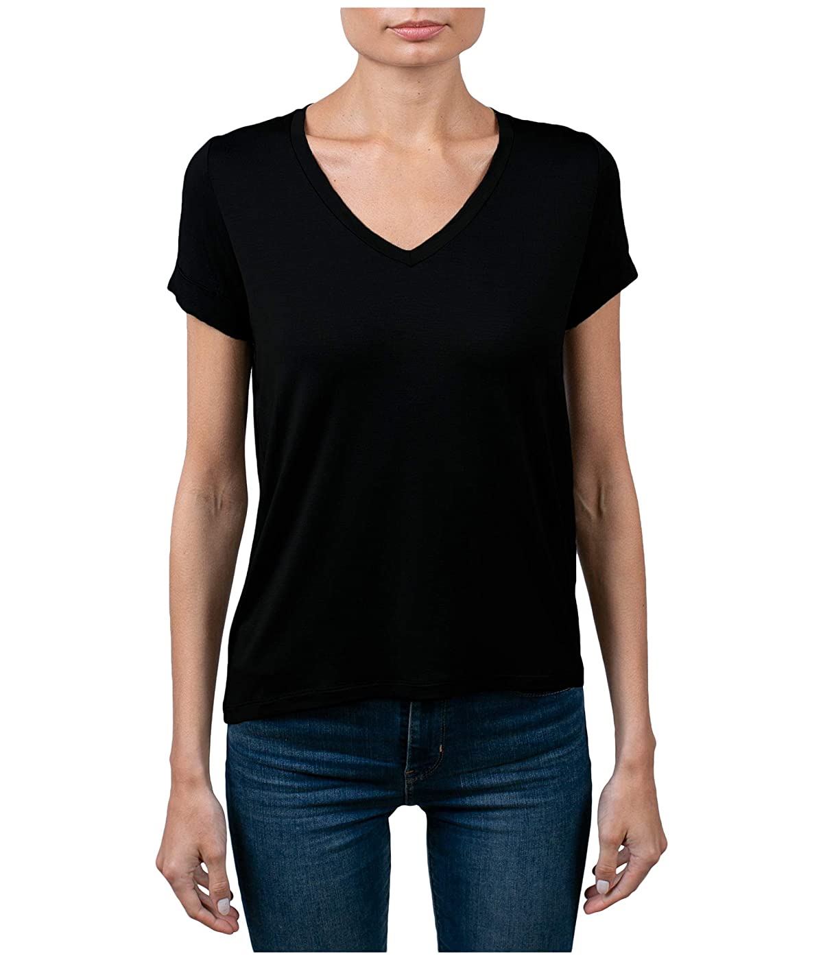 

Футболка Majestic Filatures Soft Touch Semi Relaxed V-Neck T-Shirt Noir,  (42, Футболка Majestic Filatures Soft Touch Semi Relaxed V-Neck T-Shirt Noir, XS (42)