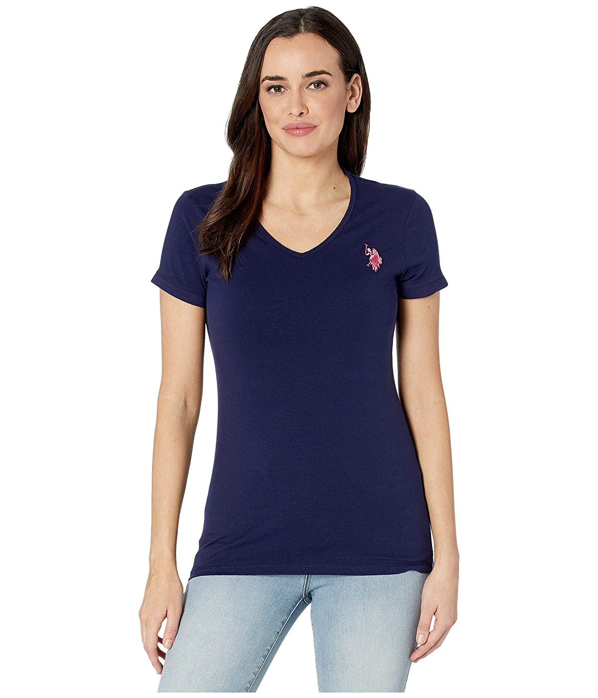 

Футболка U.S. POLO Tonal Scallop V-Neck Tee Evening Blue,  (42, Футболка U.S. POLO Tonal Scallop V-Neck Tee Evening Blue, XS (42)