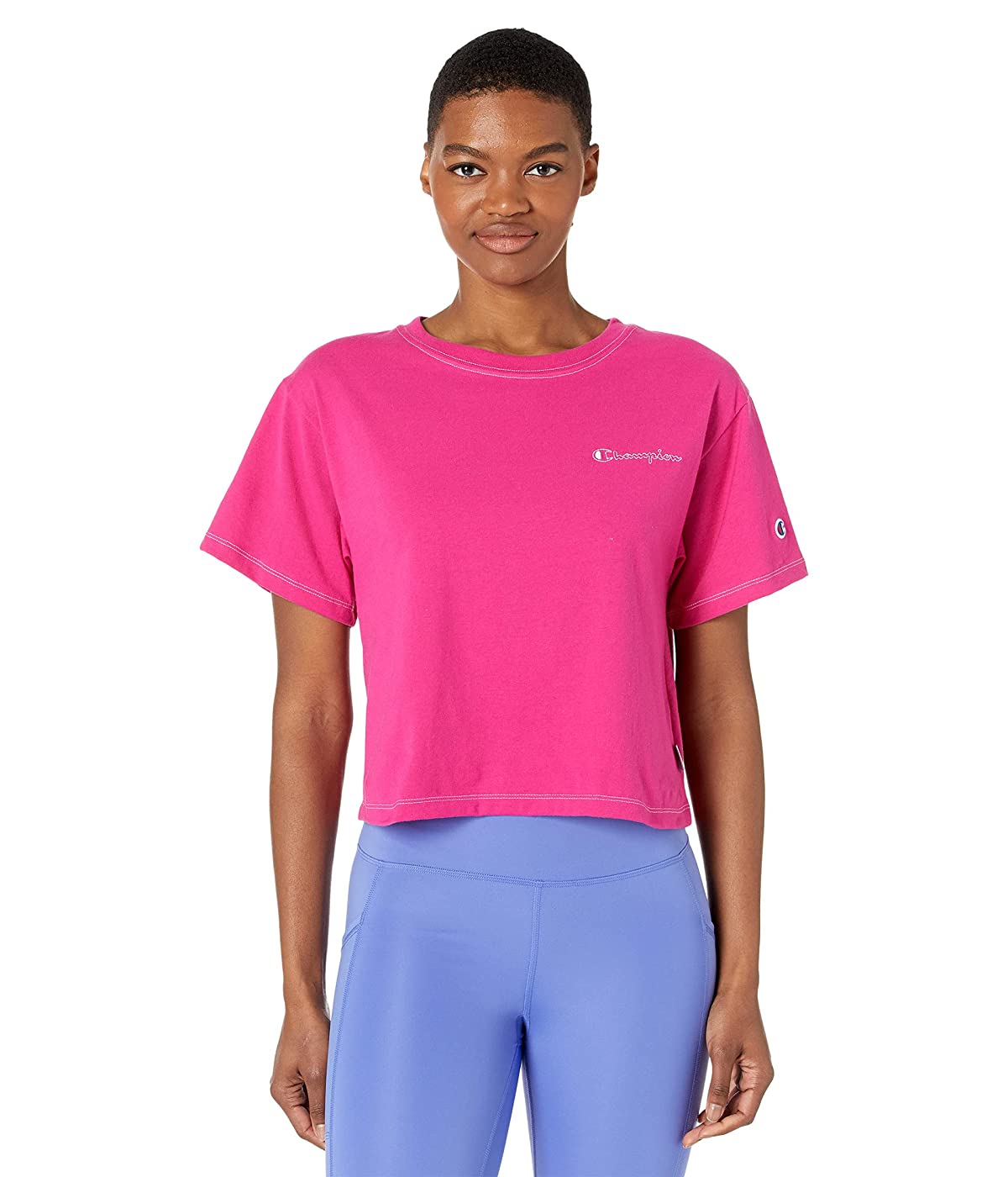 

Футболка Champion Cropped Tee - Contrast Stitch Fantastic Fuchsia,  (46, Футболка Champion Cropped Tee - Contrast Stitch Fantastic Fuchsia, M (46)