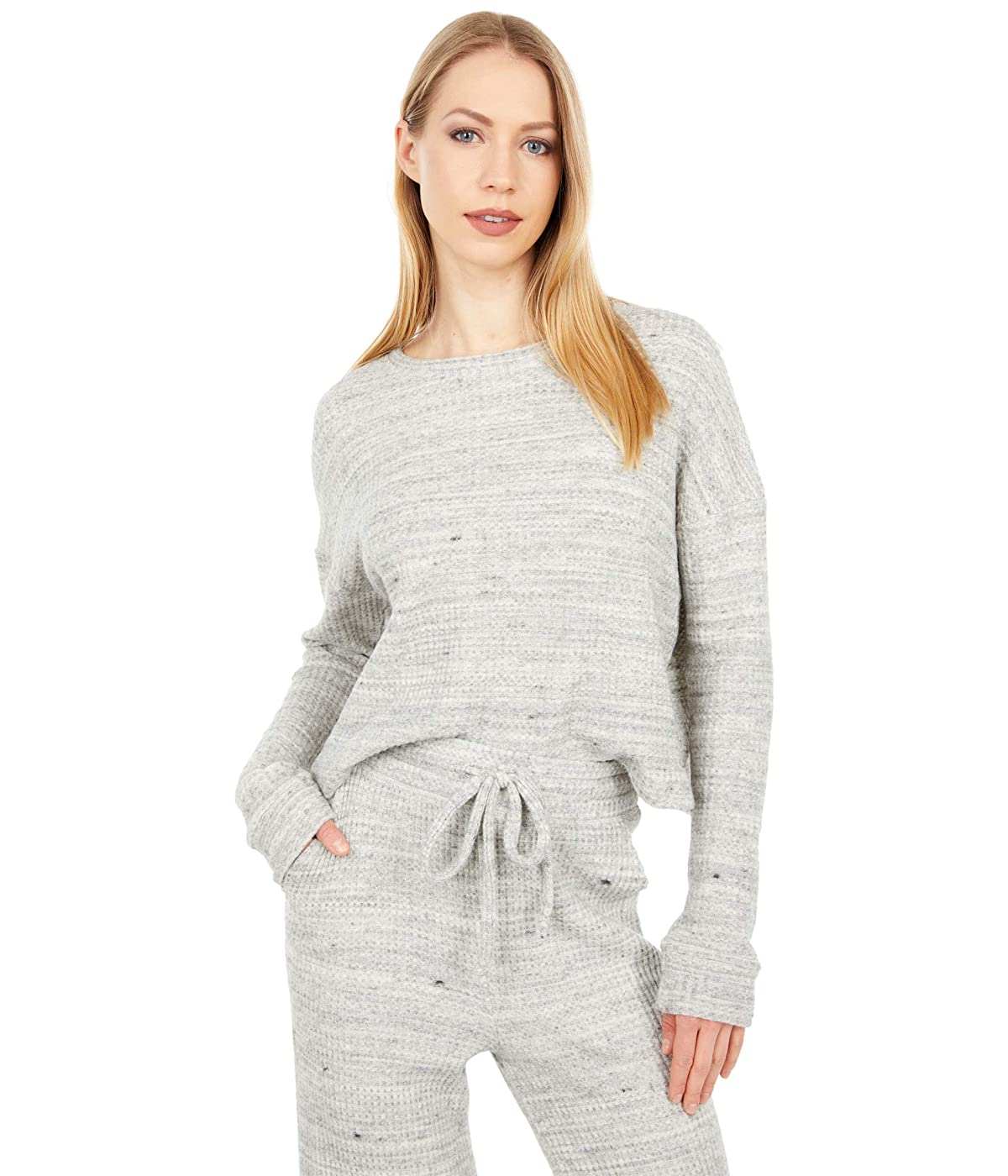 

Лонгслив Beyond Yoga Waffle Knit Brushed Up Cropped Pullover Cream Heather,  (42, Лонгслив Beyond Yoga Waffle Knit Brushed Up Cropped Pullover Cream Heather, XS (42)