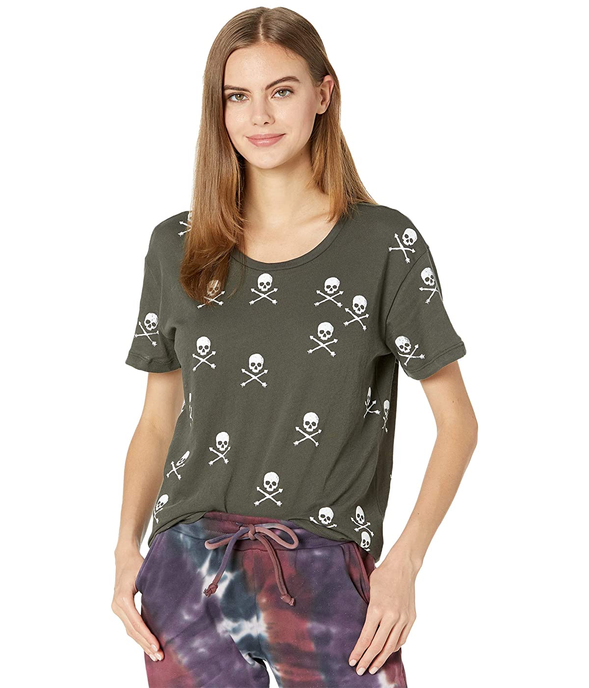 

Футболка Chaser "Scattered Skulls" Cloud Jersey Short Sleeve Everybody Tee Safari,  (44, Футболка Chaser "Scattered Skulls" Cloud Jersey Short Sleeve Everybody Tee Safari, S (44)
