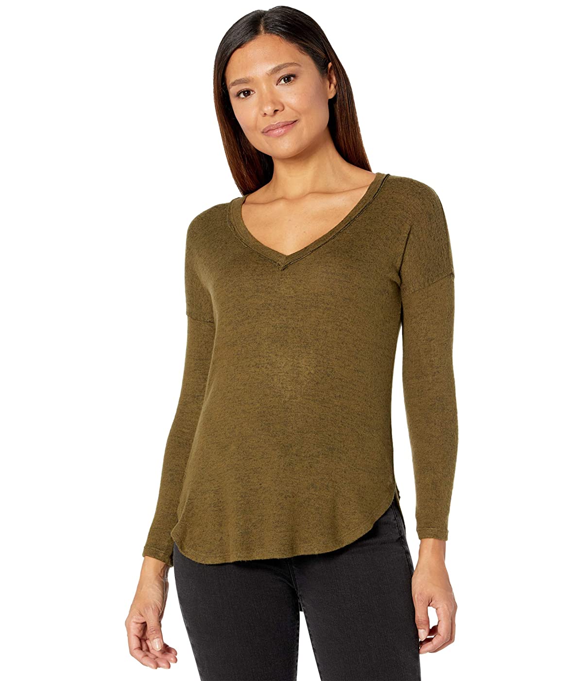 

Лонгслив Bobeau Long Sleeve V-Neck Pullover Dark Olive,  (46, Лонгслив Bobeau Long Sleeve V-Neck Pullover Dark Olive, M (46)