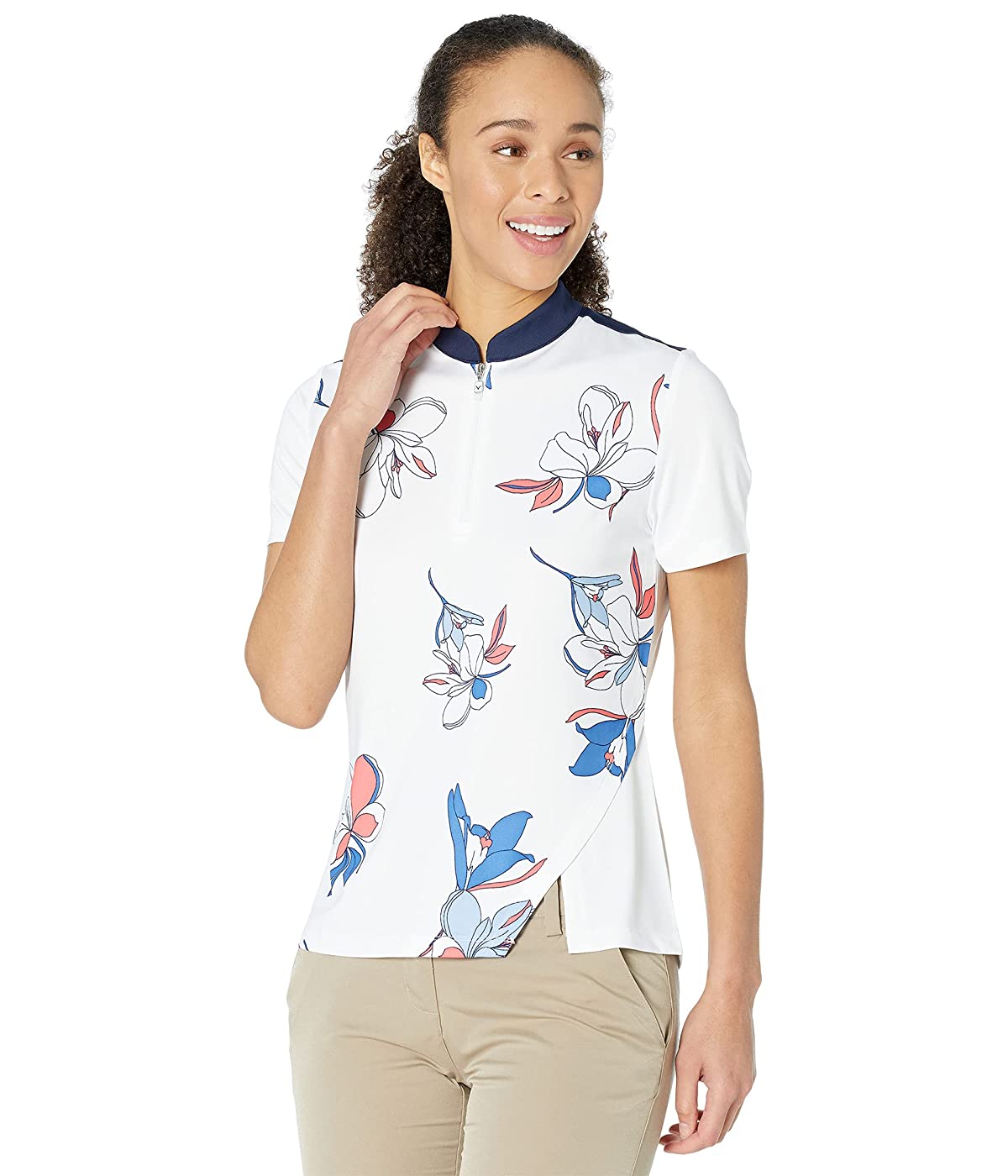 

Поло Callaway Short Sleeve Noveau Print Brilliant White, XXL (52)
