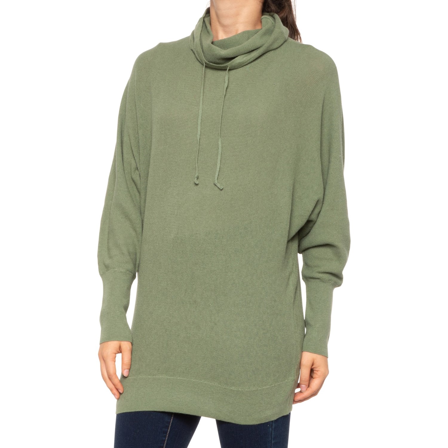 

Свитер Cynthia Rowley Scrunch Neck - Dolman Sleeves Pineland, XL (50)