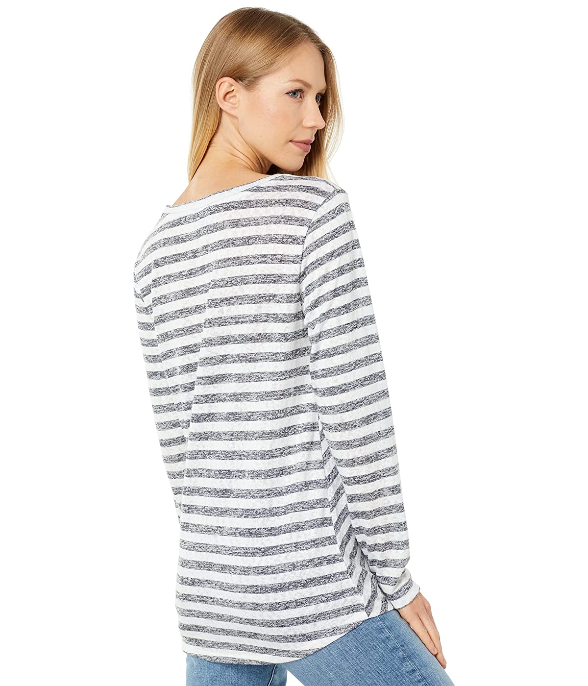 

Лонгслив Bobeau Long Sleeve Twist Front Top Ivory/Grey,  (50, Лонгслив Bobeau Long Sleeve Twist Front Top Ivory/Grey, XL (50)