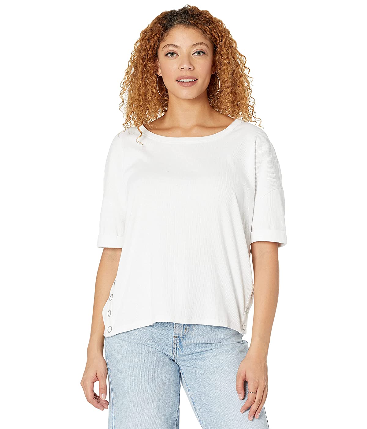 

Футболка Chaser Vintage Rib Snap Side Rolled Short Sleeve Tee White,  (44, Футболка Chaser Vintage Rib Snap Side Rolled Short Sleeve Tee White, S (44)
