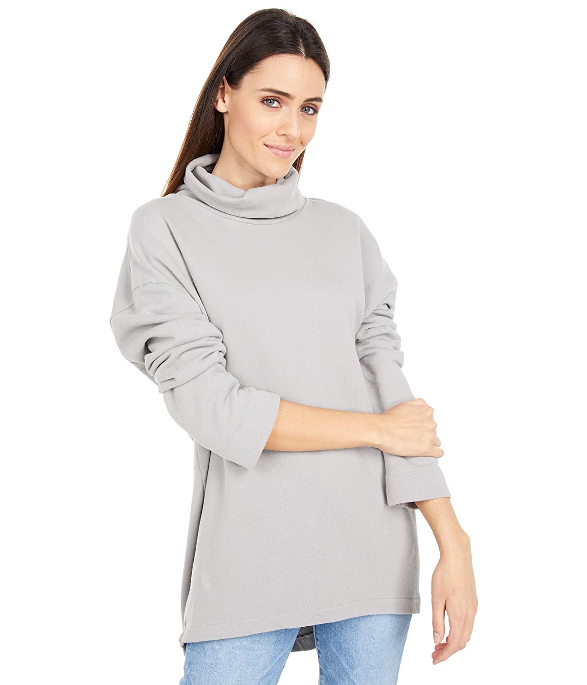 

Лонгслив Mod-o-doc Cashmere French Terry Cocoon Turtleneck Tunic Silver Crystal,  (48, Лонгслив Mod-o-doc Cashmere French Terry Cocoon Turtleneck Tunic Silver Crystal, L (48)