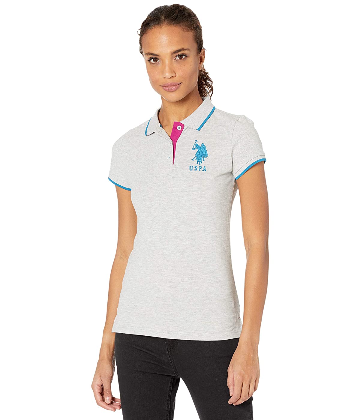 

Поло U.. POLO Triple Crown Polo Light Heather Grey/Crevasse Teal/Bitter Berry,  (44, Поло U.S. POLO Triple Crown Polo Light Heather Grey/Crevasse Teal/Bitter Berry, S (44)