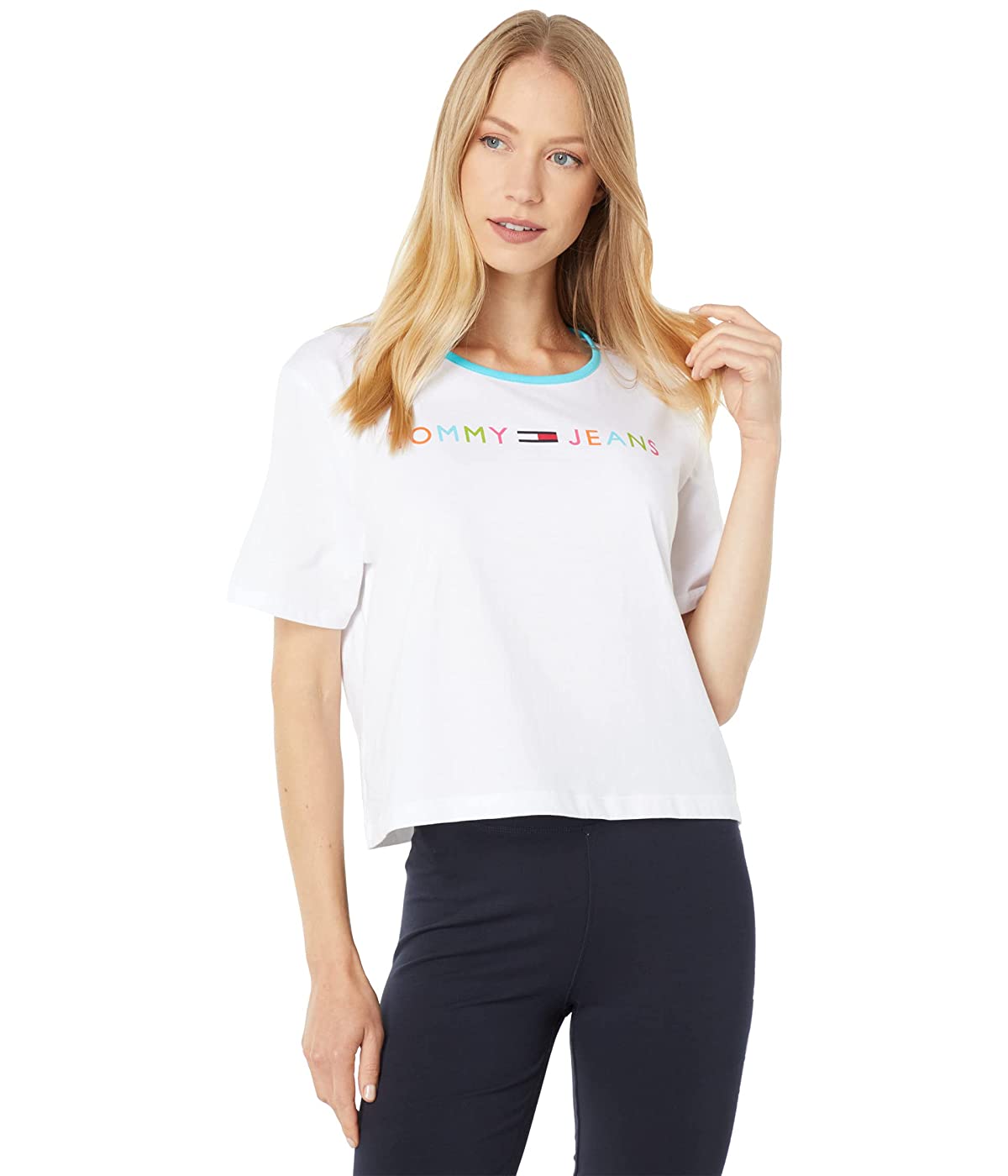 

Футболка Tommy Jeans Rainbow Linear Tee Bright White,  (46, Футболка Tommy Jeans Rainbow Linear Tee Bright White, M (46)