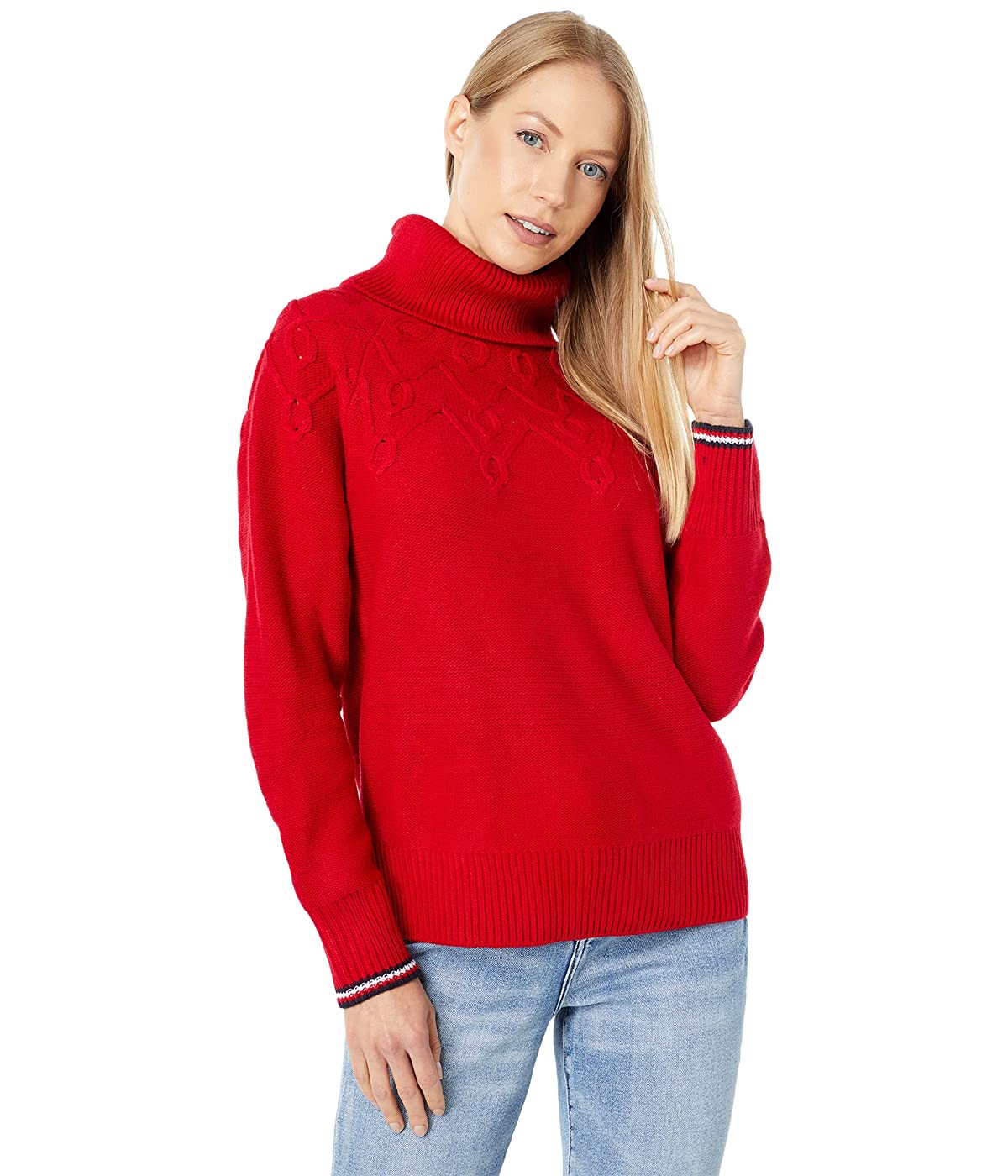 

Свитер Tommy Hilfiger Cable Yoke Scarlet, Свитер Tommy Hilfiger Cable Yoke Scarlet, M (46)