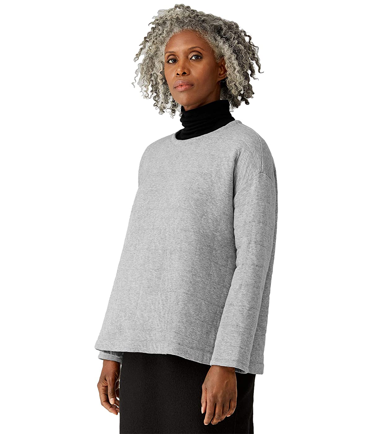 

Лонгслив Eileen Fisher Quilted Organic Cotton Round Neck Box Top Moon,  (44, Лонгслив Eileen Fisher Quilted Organic Cotton Round Neck Box Top Moon, S (44)