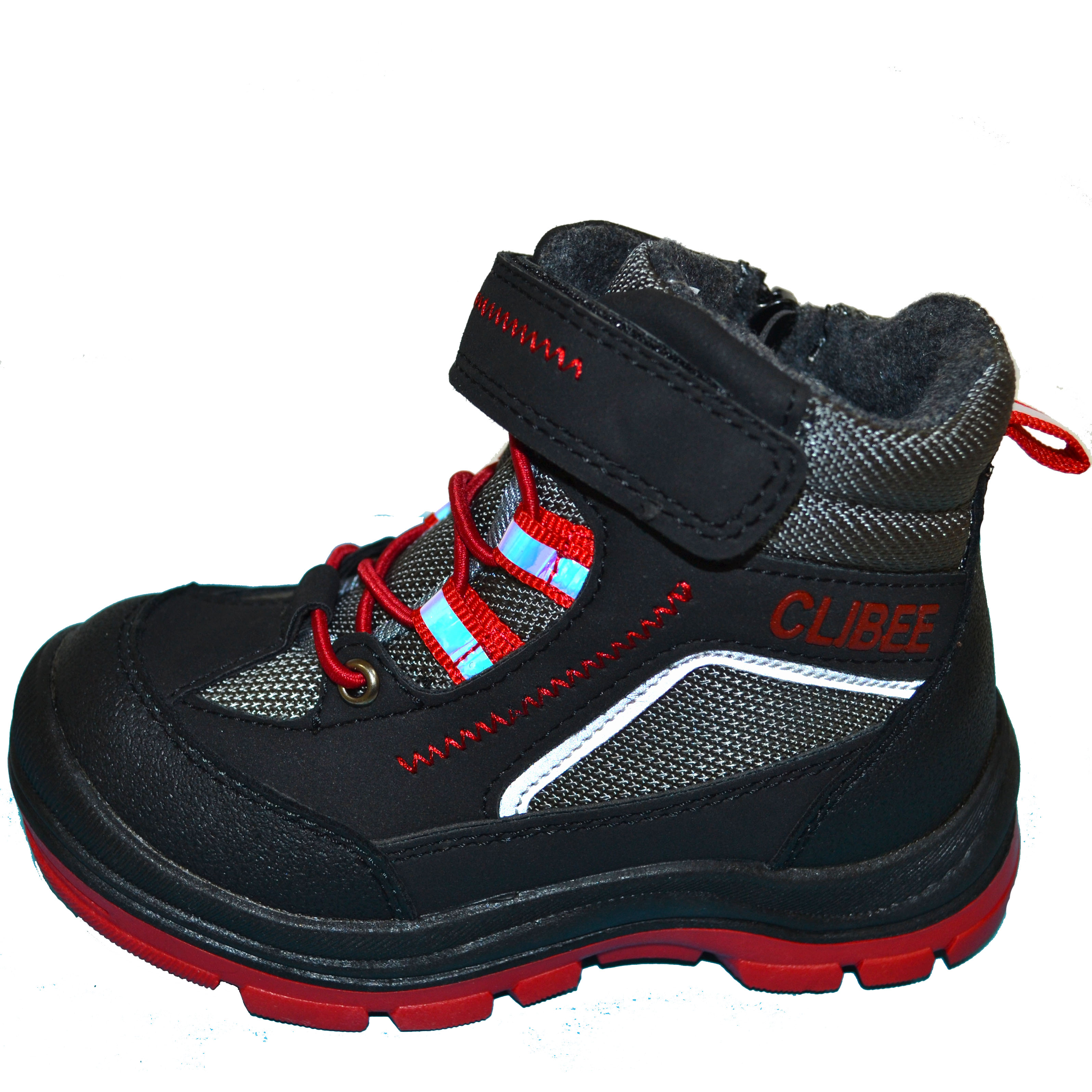 

Ботинки для мальчиков Clibee P536 black-red 22(р)
