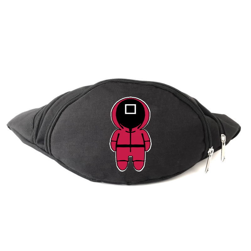 

Сумка Бананка Игра в Кальмара 003 на пояс Cappuccino (sqd 003-black) черный