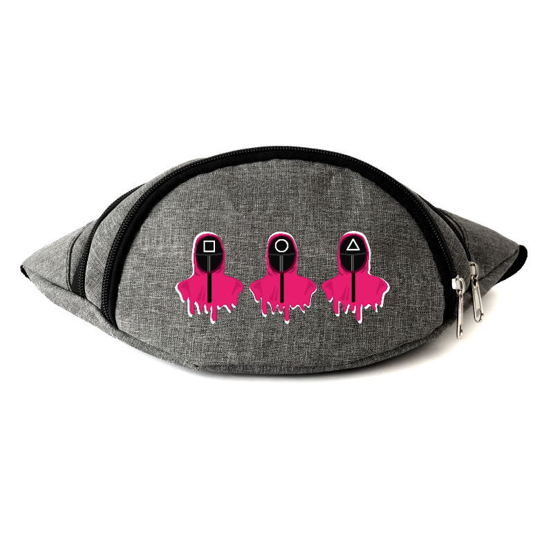 

Сумка Бананка Игра в Кальмара 004 на пояс Cappuccino (sqd 004-gry) серый