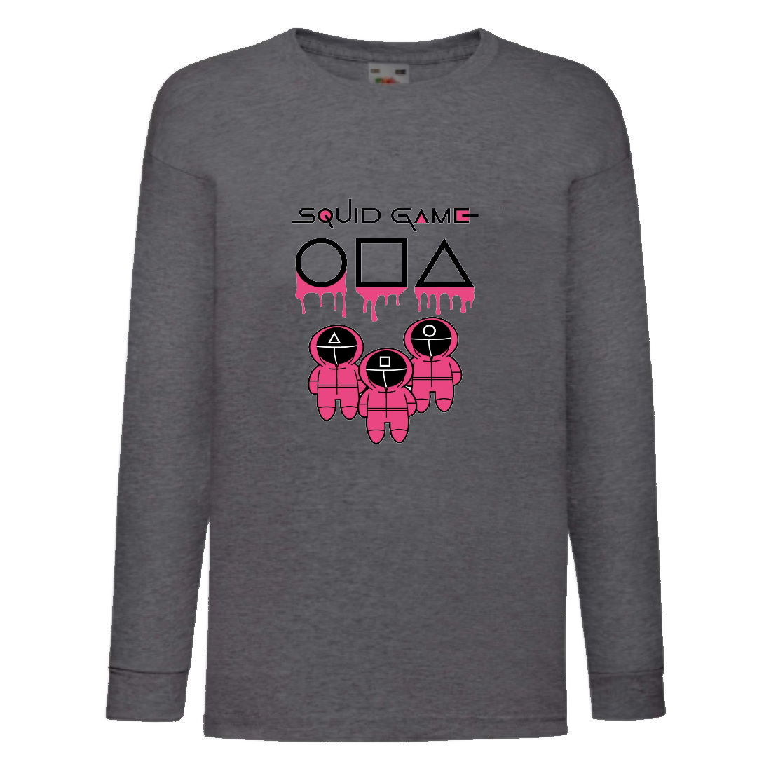 

Лонгслив реглан Игра в Кальмара 0020 (Squid game) темносерый (SQD-0020 drgry) 116 см