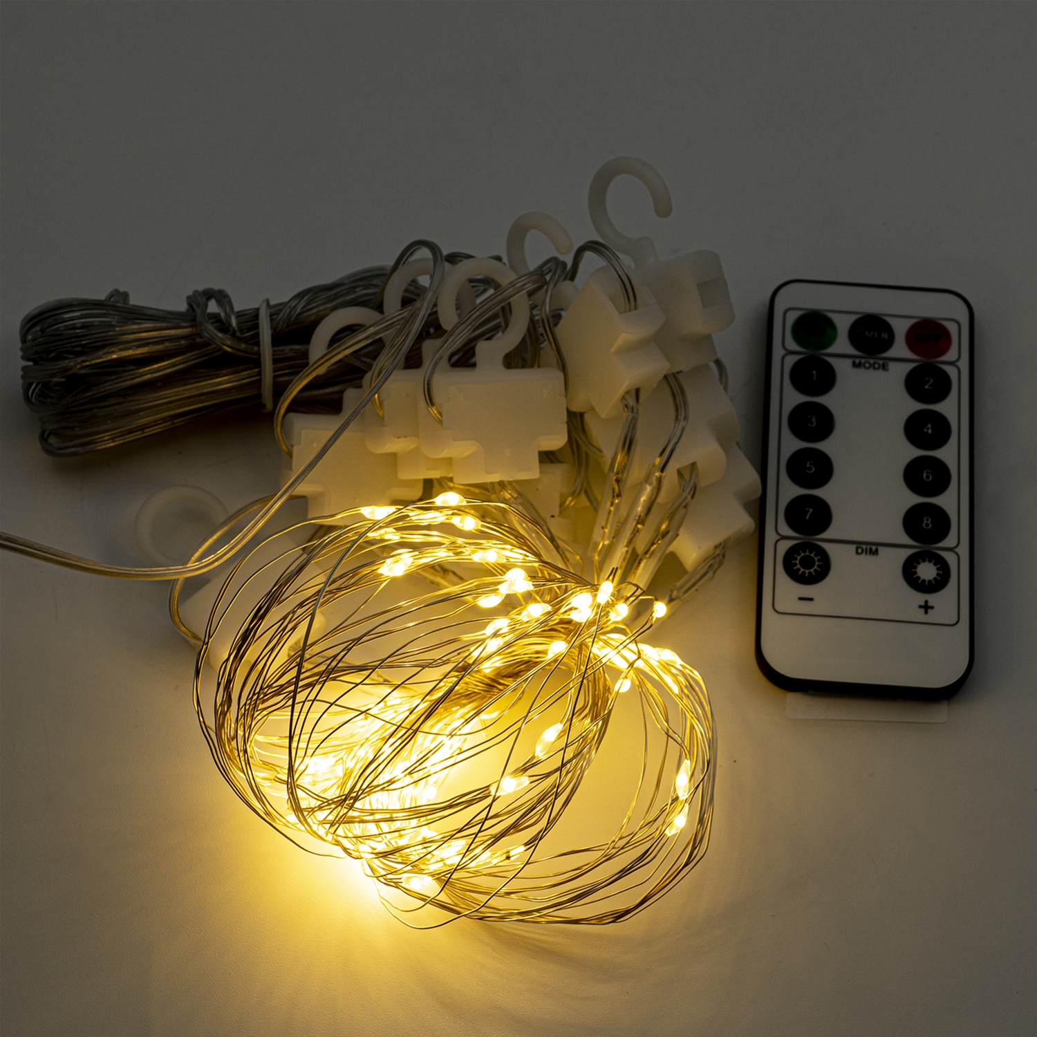 

Светодиодная гирлянда Altalusse INL-2106U-100 100LED 3 м/10 шт х 1 м 8 режимов USB с пультом ДУ Теплый (INL-2106U-100 Warm)
