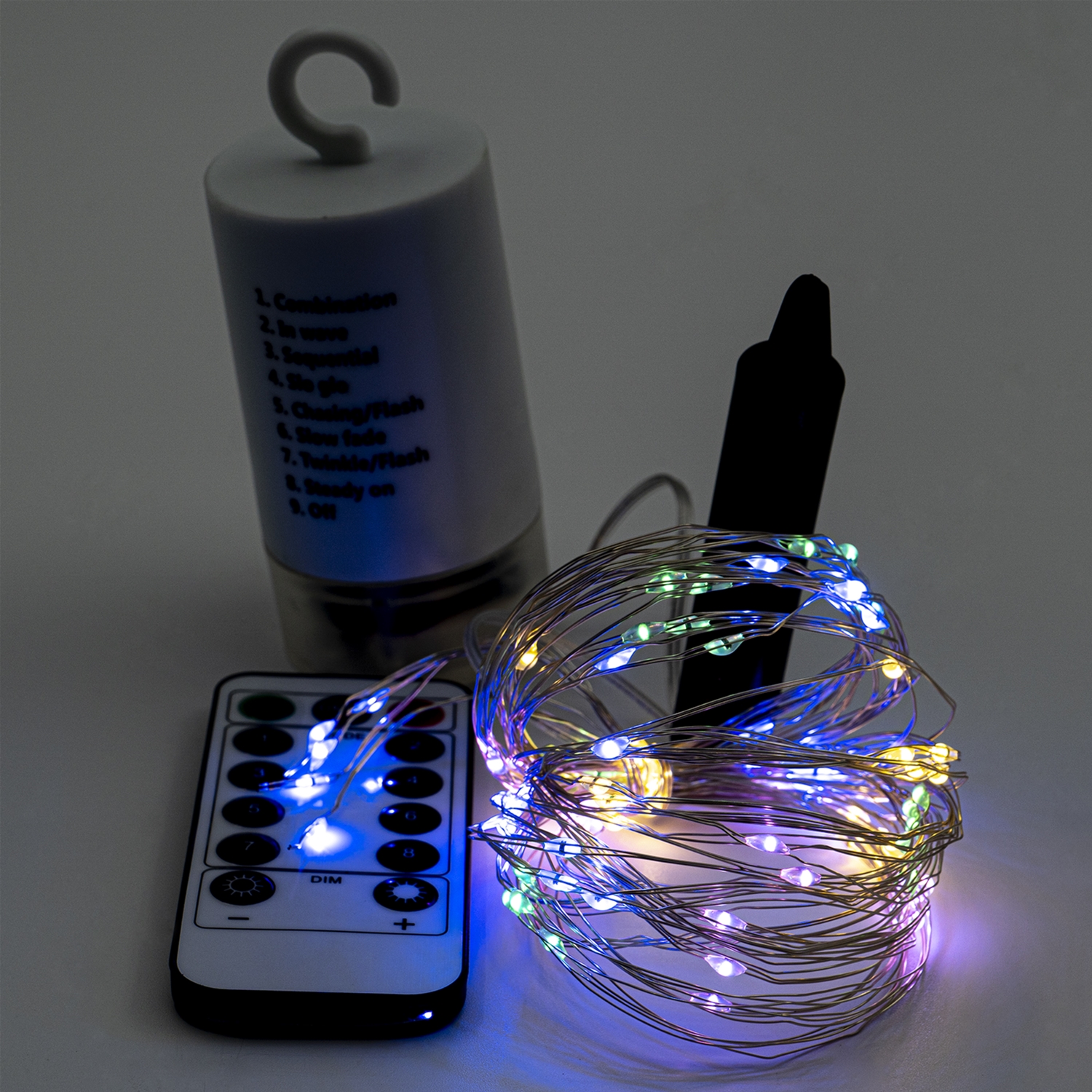 

Светодиодная гирлянда Altalusse INL-2108B-100 100LED 2 м х 5 шт 8 режимов 4хAA с пультом ДУ Разноцветный (INL-2108B-100 Multicolor)