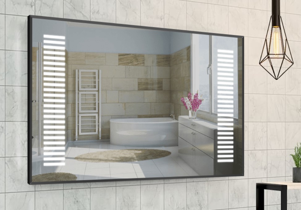 

Зеркало в алюминиевой раме c LED подсветкой Smart Mirror сенсорное Grosseto-R 90 x 90 см