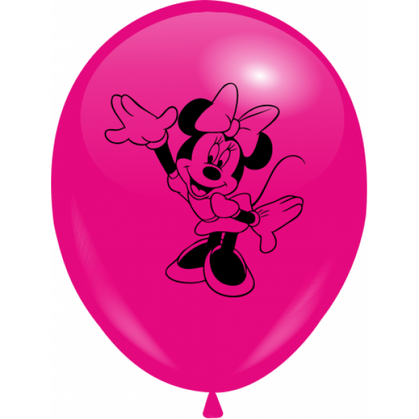 

Воздушные шары Минни 1 сторона c рисунком 12"/30 см малиновый DREAM BALLOONS (Таиланд) 100 шт