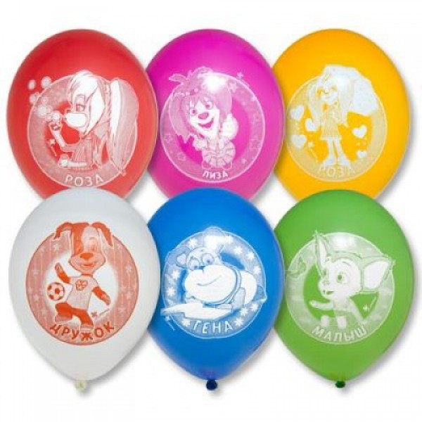 

Воздушные шары Барбоскины 12"/30 см ассорти Gemar balloons (Италия) 100 шт