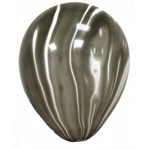 

Воздушные шары Мраморные 12"/30 см Черные DREAM BALLOONS (Таиланд) 50 шт