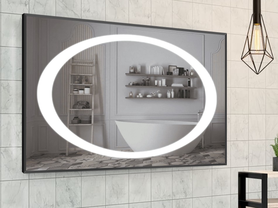 

Зеркало в алюминиевой раме c LED подсветкой Smart Mirror сенсорное Casoria-R 100 x 100 см